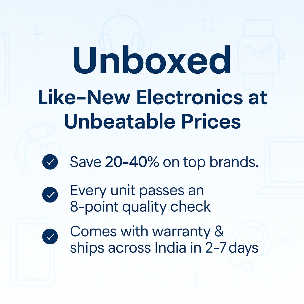 Unboxed Electronics: Like New at Unbeatable Prices