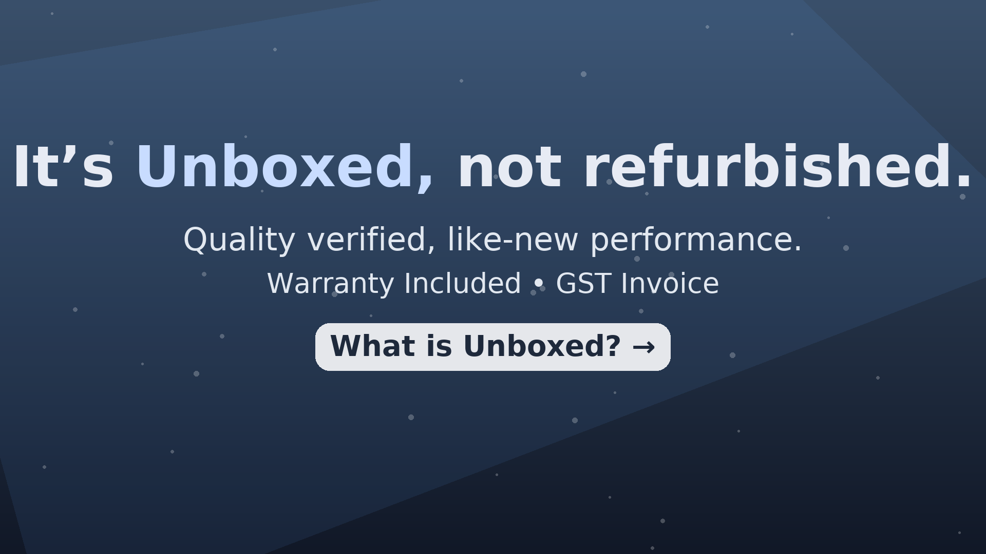 It’s Unboxed, Not Refurbished – Why the Difference Matters