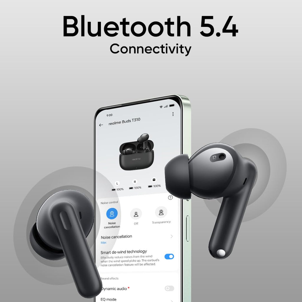 Realme Buds T310 |46dB Hybrid ANC| 360° Spatial Audio| 40Hrs | Fast Charging| - Unboxed