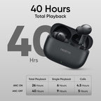Realme Buds T310 |46dB Hybrid ANC| 360° Spatial Audio| 40Hrs | Fast Charging| - Unboxed