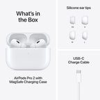Apple AirPods Pro (2nd generation) with MagSafe Case (USB-C) Bluetooth  (White, True Wireless)