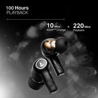 Boat Nirvana Crystl, Transparent Case,Spatial Audio, ANC(~32dB) and 100Hrs Battery- Brand New