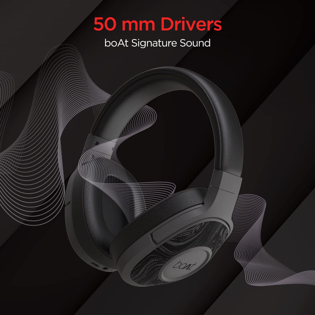 boAt Rockerz 550 Over Ear Bluetooth Headphones with Upto 20 Hours Playback time- Unboxed