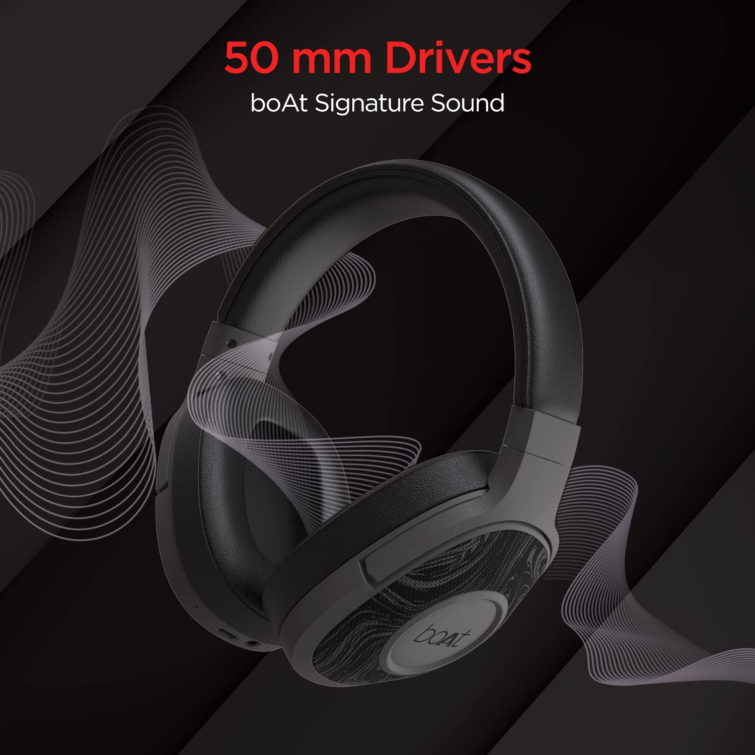 boAt Rockerz 550 Over Ear Bluetooth Headphones with Upto 20 Hours Playback time- Unboxed