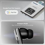 BOAT Nirvana Ivy, 50dB Hybrid Active Noise Cancellation, 360º Spatial Audio, Fast Charge, App Support, v5.3 Bluetooth Earbuds, TWS Ear Buds Wireless Earphones with mic - Brand New