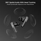 BOAT Nirvana Ivy, 50dB Hybrid Active Noise Cancellation, 360º Spatial Audio, Fast Charge, App Support, v5.3 Bluetooth Earbuds, TWS Ear Buds Wireless Earphones with mic - Brand New