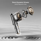 BOAT Nirvana Ivy, 50dB Hybrid Active Noise Cancellation, 360º Spatial Audio, Fast Charge, App Support, v5.3 Bluetooth Earbuds, TWS Ear Buds Wireless Earphones with mic - Brand New