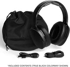 Skullcandy Hesh ANC Over-Ear Active Noise Cancelling Wireless Headphones with 40mm drivers, 30Hr Playtime + Rapid Charge, Flat-Folding and Collapsible, Light weight, work with Android and iOS- Black