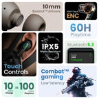 Boult Audio X70 with Zen ENC Mic | 60H Battery Life | Low Latency Gaming  -UNBOXED