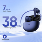 Realme Buds Air 5 Truly Wireless in Ear Earbuds, 50dB ANC, Upto 38Hrs Battery, Fast Charging, 45ms Ultra-Low Latency for Gaming .