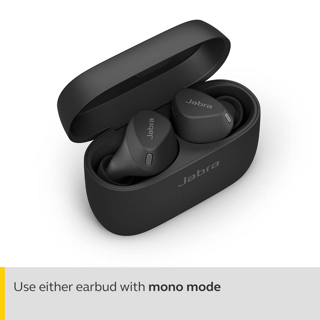 Jabra Elite 4 Wireless Earbuds, Active Noise Cancelling, Comfortable Bluetooth Earphones with Spotify Tap Playback, Google Fast Pair, Microsoft Swift Pair and Dual Pairing - Unboxed