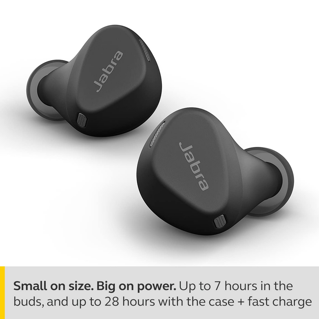 Jabra Elite 4 Wireless Earbuds, Active Noise Cancelling, Comfortable Bluetooth Earphones with Spotify Tap Playback, Google Fast Pair, Microsoft Swift Pair and Dual Pairing - Unboxed